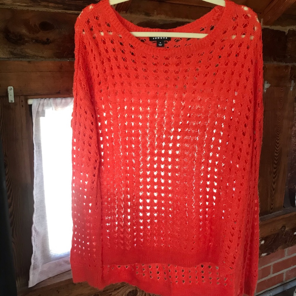 Trouve orange/salmon sweater